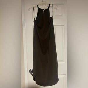 Elegant Brown Sleeveless Dress